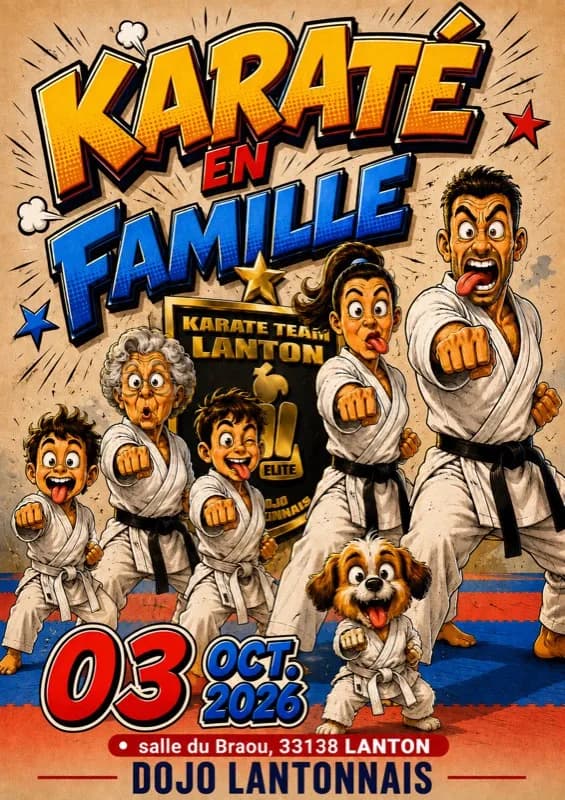 Karaté en famille, le samedi 3 octobre