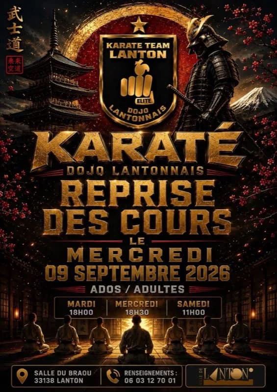 Ados et adultes : reprise le mercredi 9 septembre